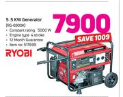 Ryobi 5.5Kw Generator (RG-6900K)