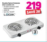 Logik Double Spiral Hotplate (RSH 246083 01)