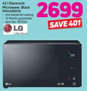 LG 42L Electronic Microwave Black (MS4295DIS)