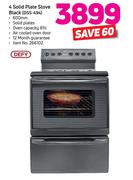 Defy 4 Solid Plate Stove Black (DSS 494)