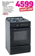 Defy 60Cm 4 Burner Gas Stove Black (DGS170)
