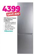 Hisense 359L Bottom Freezer Fridge Metallic (H359BME)