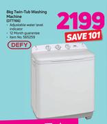 Defy 8Kg Twin Tub Washing Machine (DTT166)
