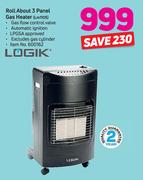 Logik Roll About 3 Panel Gas Heater (LM1105)