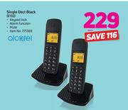 Alcatel Single Dect Black (E132)-Each