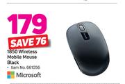 Microsoft 1850 Wireless Mobile Mouse Black