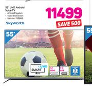 SkyWorth 55" UHD Android Voice TV