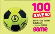 Game Shoot Tuffy Soccer Ball Size 5