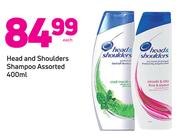 Head & Shoulders Shampoo-400ml Each
