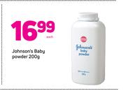 Johnson's Baby Powder-200g Each