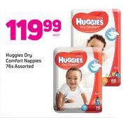 Huggies Dry Comfort Nappies 76s-Each