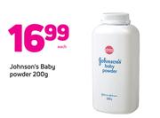 Johnson’s Baby Powder-200g Each