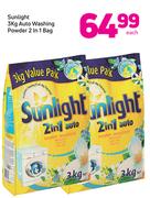 Sunlight Auto Washing Powder 2-In-1 Bag-3kg Each