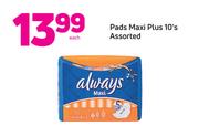Pads Maxi Plus 10’s-Each