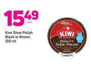 Kiwi Shoe Polish Black Or Brown-100ml Each