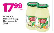 Crosse And Blackwell Tangy Mayonnaise Jar-750g Each