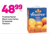 Fruitree Nectar Blend Juice Carton Flavours-5Ltr Each
