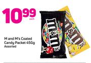 M & M’s Coated Candy Packet-45g Each