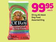 Ol’Roy All Adult Dog Food-8kg Each