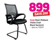 Koda Mesh Midback Visitor Chair Black Santorini