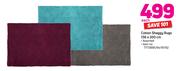 Cotton Shaggy Rugs (136 x 200cm)-Each