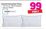 Mainstays Quilted Hollowfibre Pillow-For 2