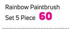 Academy Rainbow Paintbrush Set 5 Piece