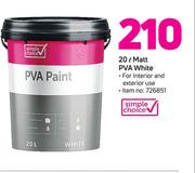 1Simple Choice Matt PVA White-20Ltr