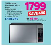 Samsung 32Ltr Electronic Microwave Finish ME0113M1 XF