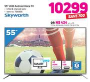 Skyworth 55" UHD Android Voice TV