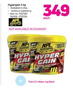 NPL Hypergain-4Kg + Free 2.2L Water Jug Black