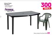 Formosa Galaxy 6 Seater Table Black