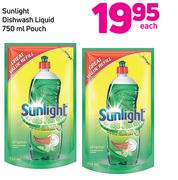 Sunlight Dishwash Liquid Pouch-750ml Each