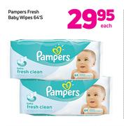 Pampers Fresh Baby Wipes 64's-Each