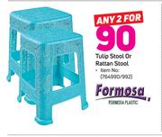 Formosa Tulip Stool Or Rattan Stool-For 2