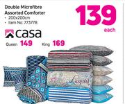 Casa Queen Microfibre Assorted Comforter-Each
