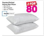 Mainstays Standard Quilted Hollow Fibre Pillow-For 2