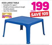 Sunny Kids Large Table