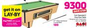 Easi Eight Coin Operated 2 Pula Pool Table