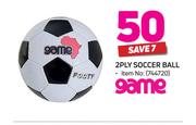 Game 2 Ply Soccer Ball