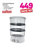 Salton 3 Tier Food Steamer SFS-100
