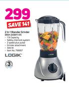 Logik 2 In 1 Blender Grinder RSH-245611-01