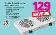 Logik Double Spiral Hotplate RSH-246083-01