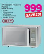 Defy 28Ltr Electronic Microwave Metallic MW M2822MG
