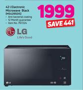 LG 42Ltr Electronic Microwave Black MS4295DIS