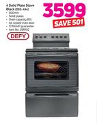 Defy 4 Solid Plate Stove Black DSS-494
