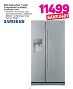 Samsung 660Ltr Side By Side Freezer Fridge Water & Ice Metal RSA1DHMG1 XFA
