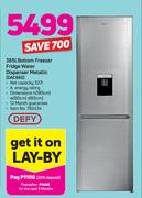 Defy 365Ltr Bottom Freezer Fridge Water Dispenser Metallic DA660