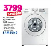 Samsung 7Kg Front Loader Washing Machine White WW70J42631W F