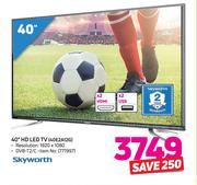 SkyWorth 40" HD LED TV 40E2A12G
